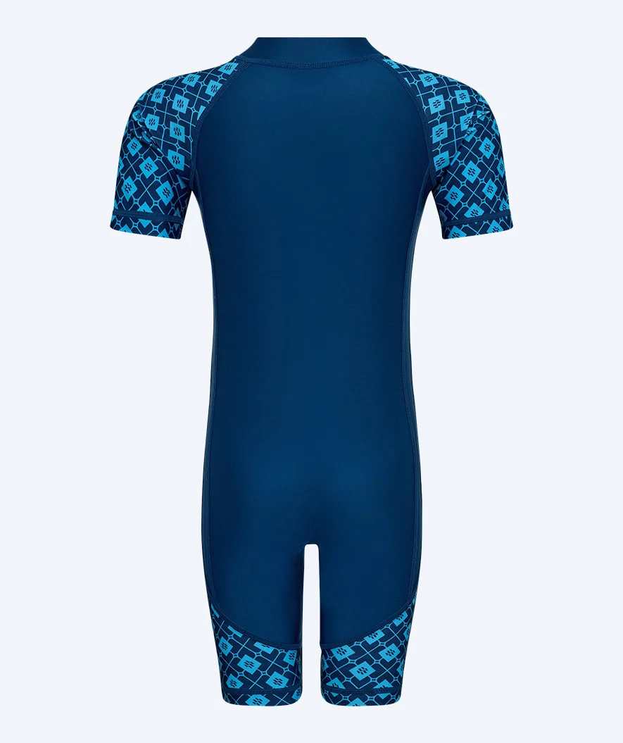 Watery UV Anzug für Kinder - Athena Kurzarm Rashguard - Donkerblau - Image 2