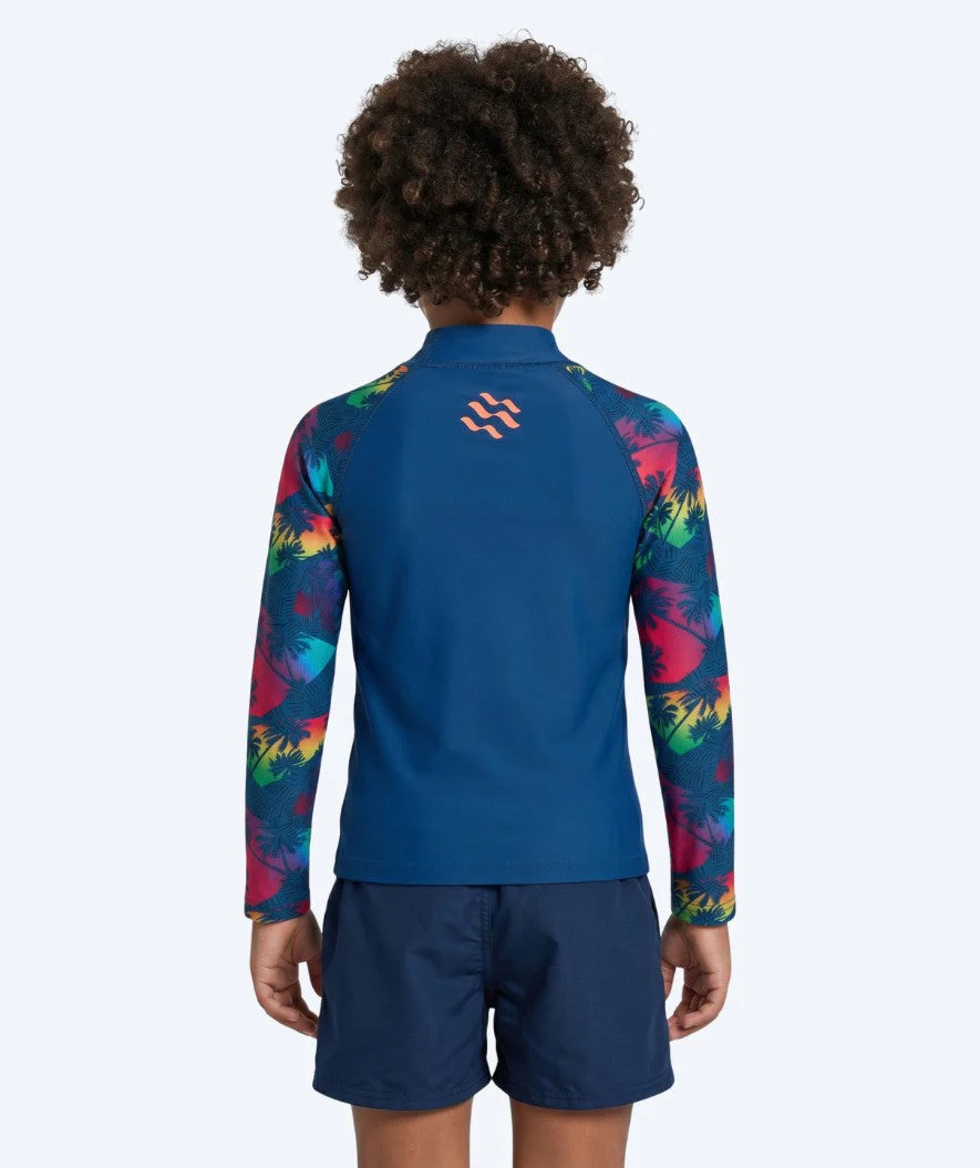 Watery UV Shirt für Kinder - Katsu Langarm Rashguard - Mehrfarbig/Donkerblau - Image 2