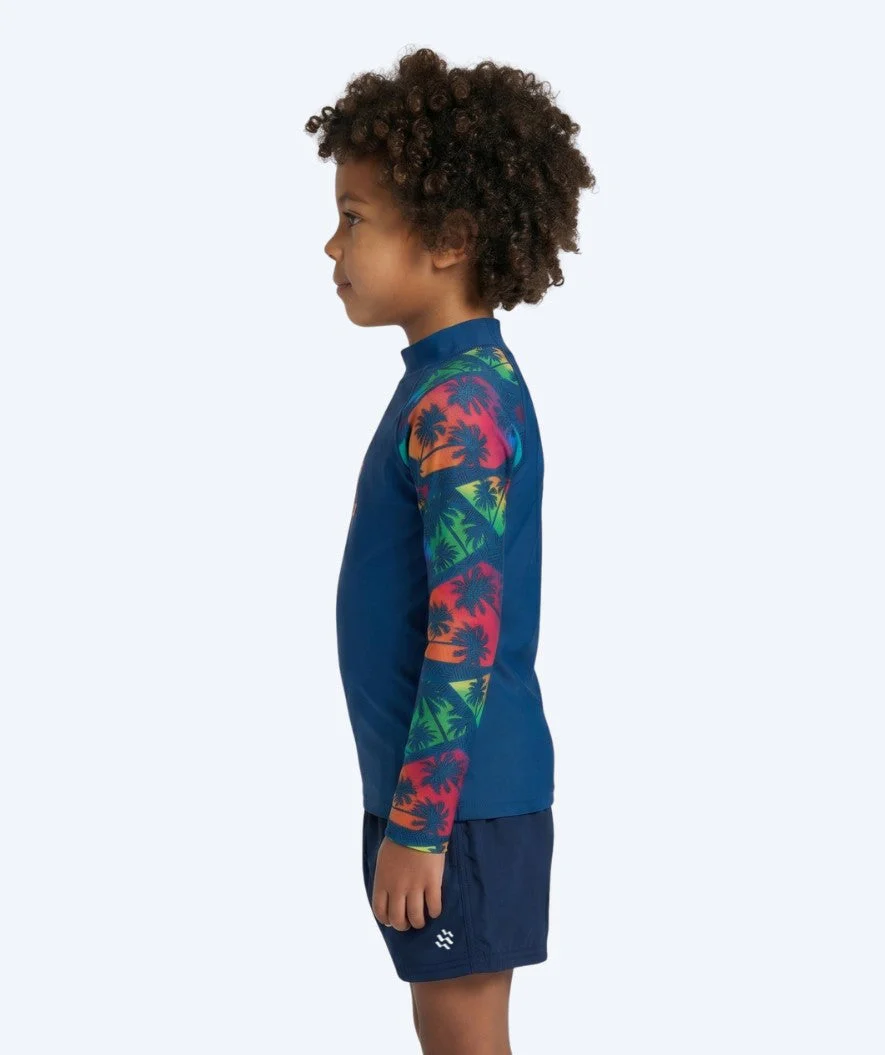 Watery UV Shirt für Kinder - Katsu Langarm Rashguard - Mehrfarbig/Donkerblau - Image 3