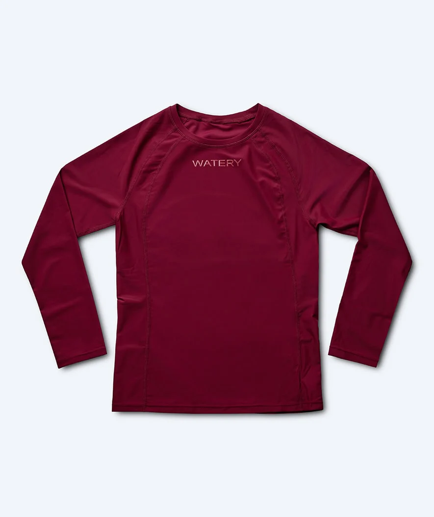 Watery UV Shirt für Damen - Remington Langarm Rashguard - Dunkelrot - Image 11