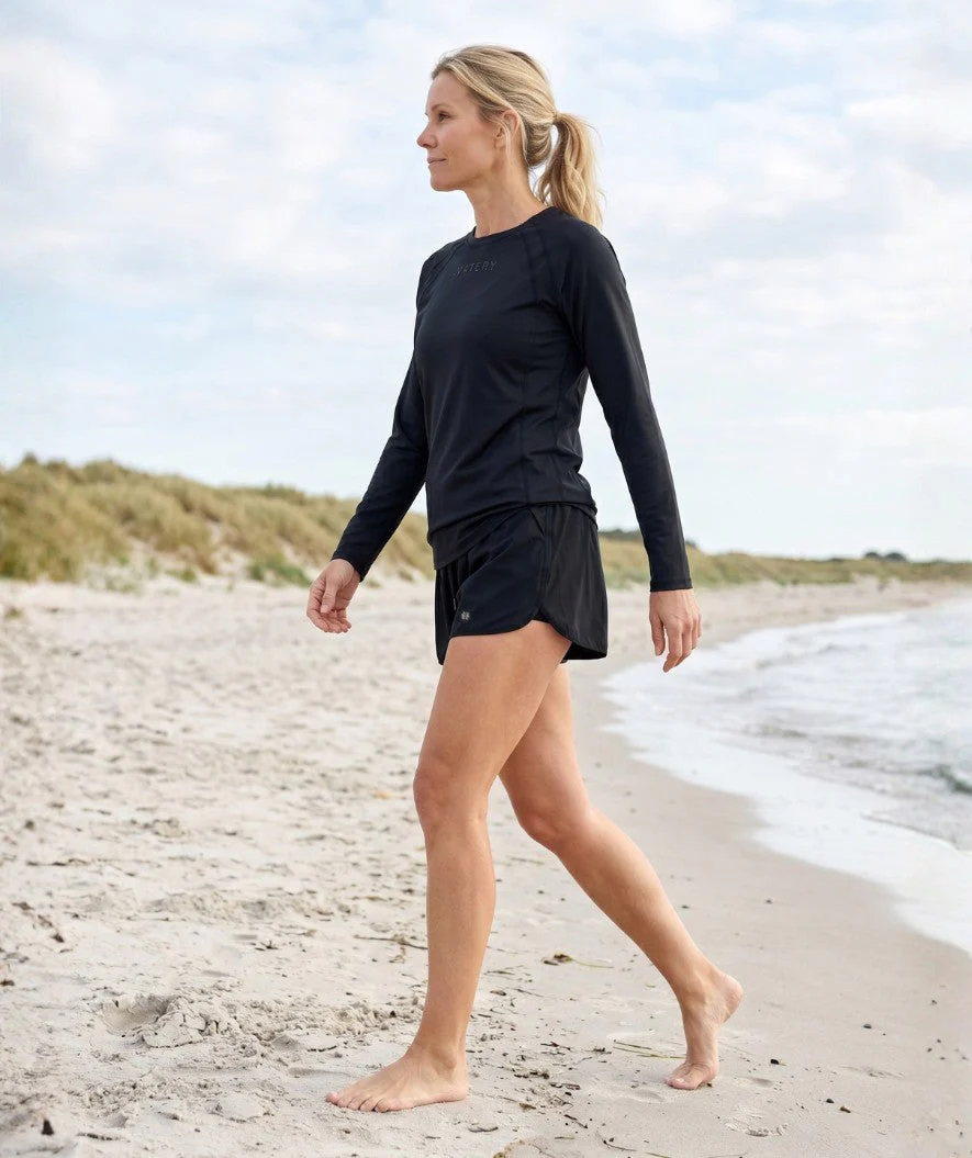Watery UV Shirt für Damen - Remington Langarm Rashguard - Schwarz - Image 4