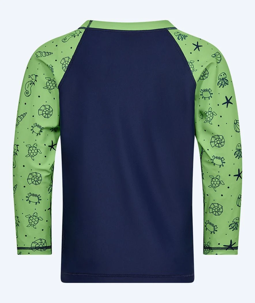 Watery UV Shirt für Kinder - Brandman Langarm Rashguard - Grün/Blau - Image 7