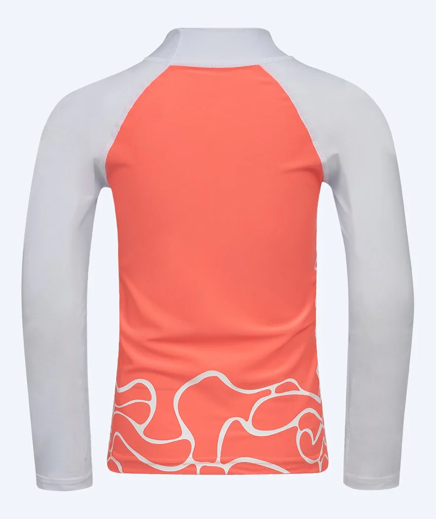 Watery UV Shirt für Kinder - Chilton Langarm Rashguard - Hellrosa/Weiß - Image 12