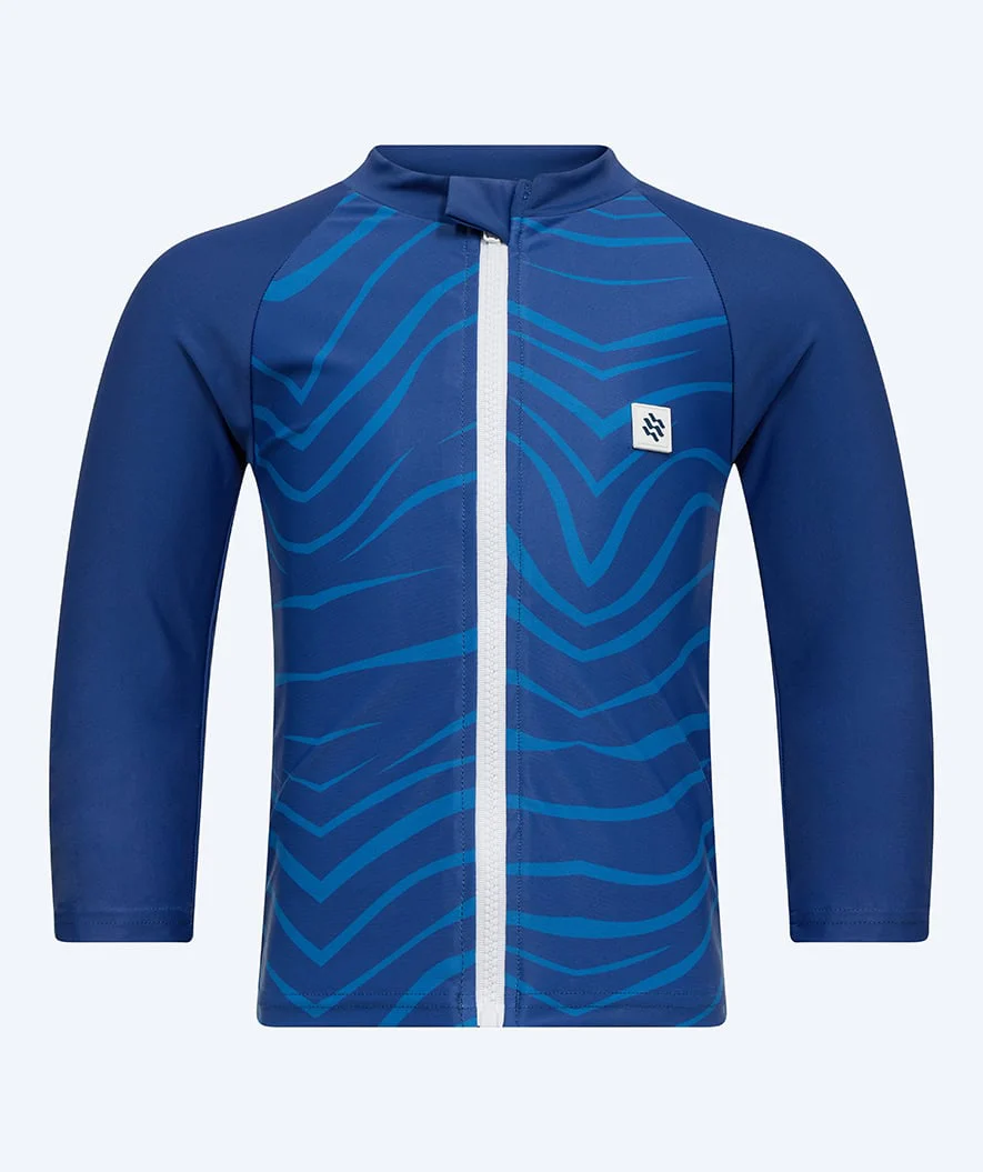 Watery UV Shirt für Kinder - Fjord Langarm Rashguard - Donkerblau - Image 10