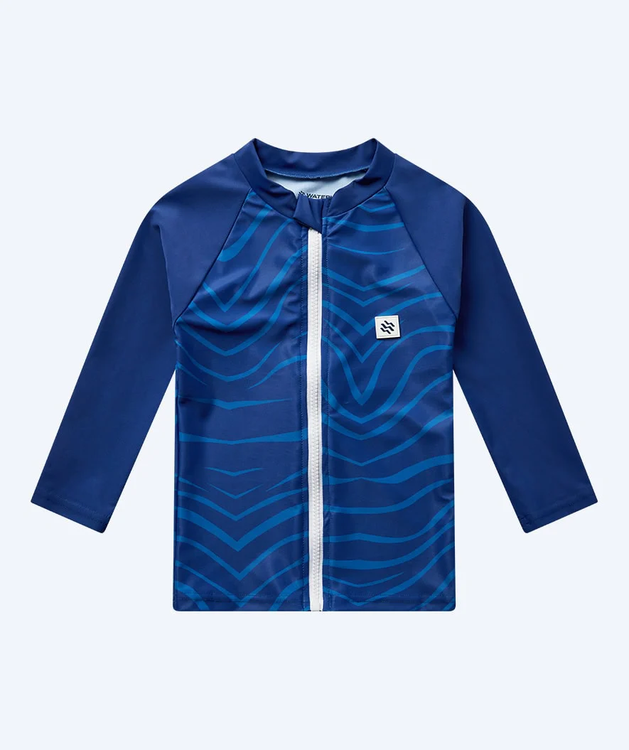 Watery UV Shirt für Kinder - Fjord Langarm Rashguard - Donkerblau - Image 12