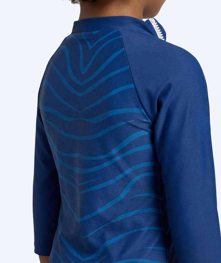 Watery UV Shirt für Kinder - Fjord Langarm Rashguard - Donkerblau - Image 4