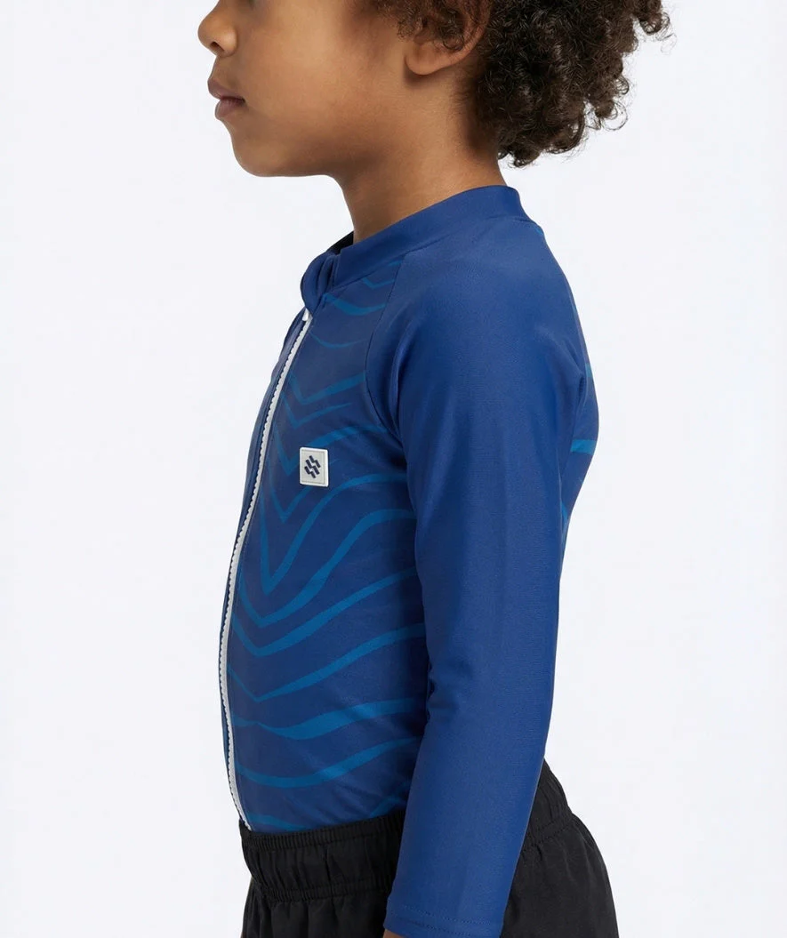 Watery UV Shirt für Kinder - Fjord Langarm Rashguard - Donkerblau - Image 5