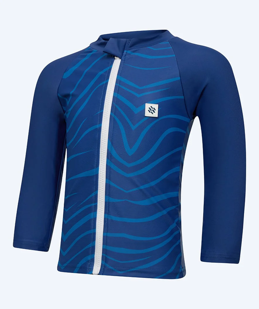 Watery UV Shirt für Kinder - Fjord Langarm Rashguard - Donkerblau - Image 9