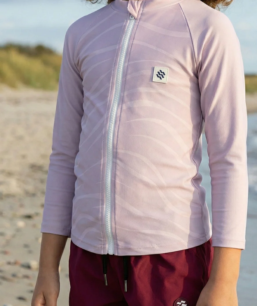 Watery UV Shirt für Kinder - Fjord Langarm Rashguard - Rosa - Image 5