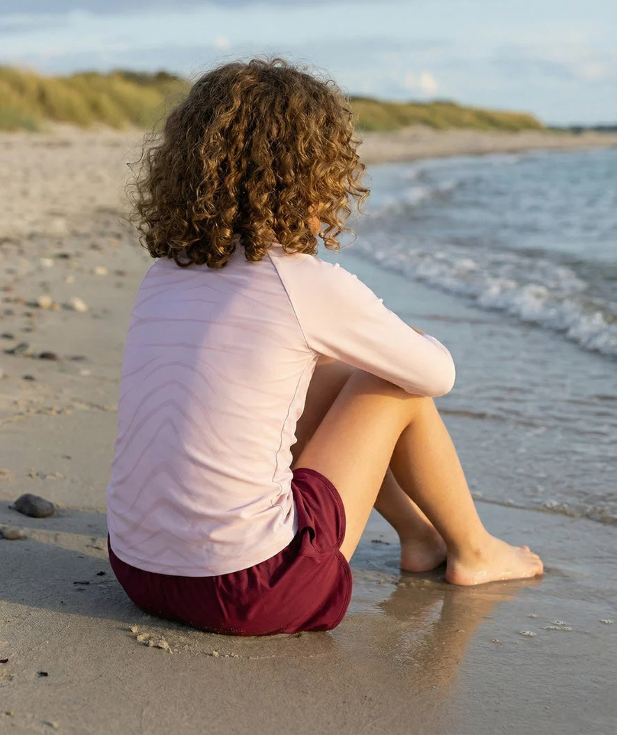 Watery UV Shirt für Kinder - Fjord Langarm Rashguard - Rosa - Image 6