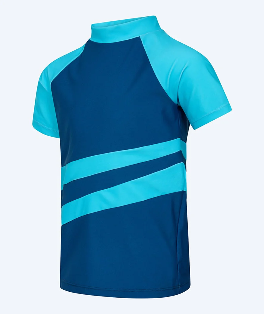 Watery UV Shirt für Kinder - Manami Kurzarm Rashguard - Atlantic Blue - Image 4