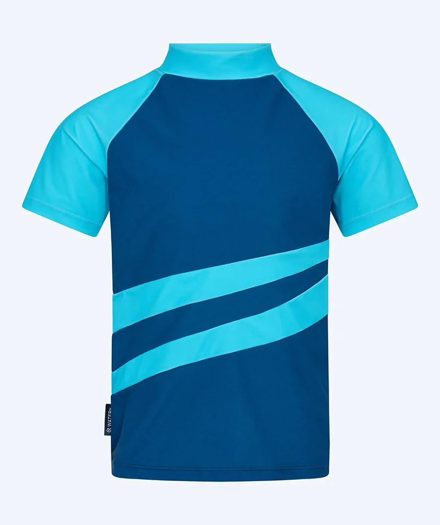 Watery UV Shirt für Kinder - Manami Kurzarm Rashguard - Atlantic Blue - Image 5