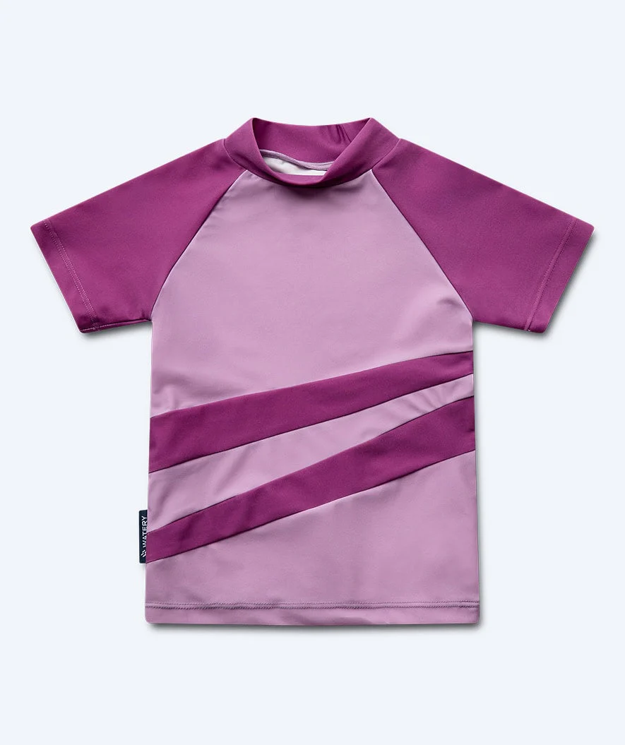 Watery UV Shirt für Kinder - Manami Kurzarm Rashguard - Atlantic Purple - Image 10