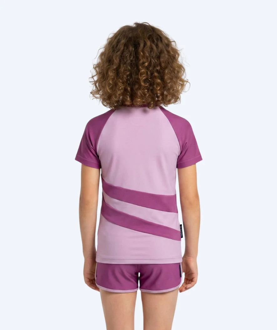 Watery UV Shirt für Kinder - Manami Kurzarm Rashguard - Atlantic Purple - Image 2