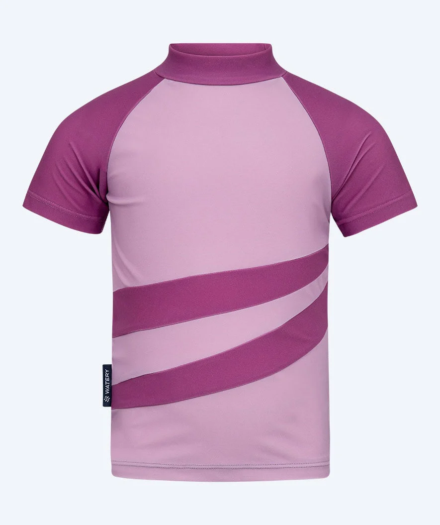 Watery UV Shirt für Kinder - Manami Kurzarm Rashguard - Atlantic Purple - Image 8