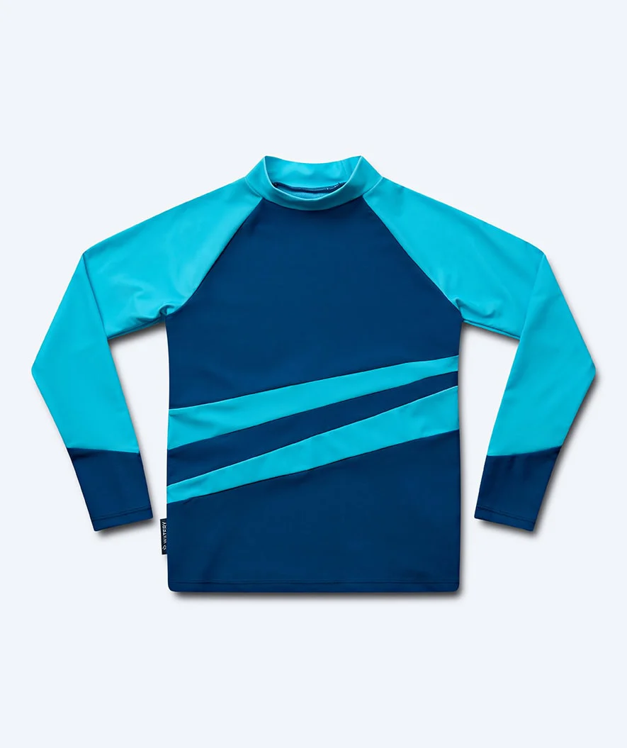 Watery UV Shirt für Kinder - Manami Langarm Rashguard - Atlantic Blue - Image 10