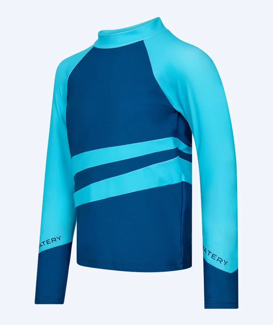 Watery UV Shirt für Kinder - Manami Langarm Rashguard - Atlantic Blue - Image 7