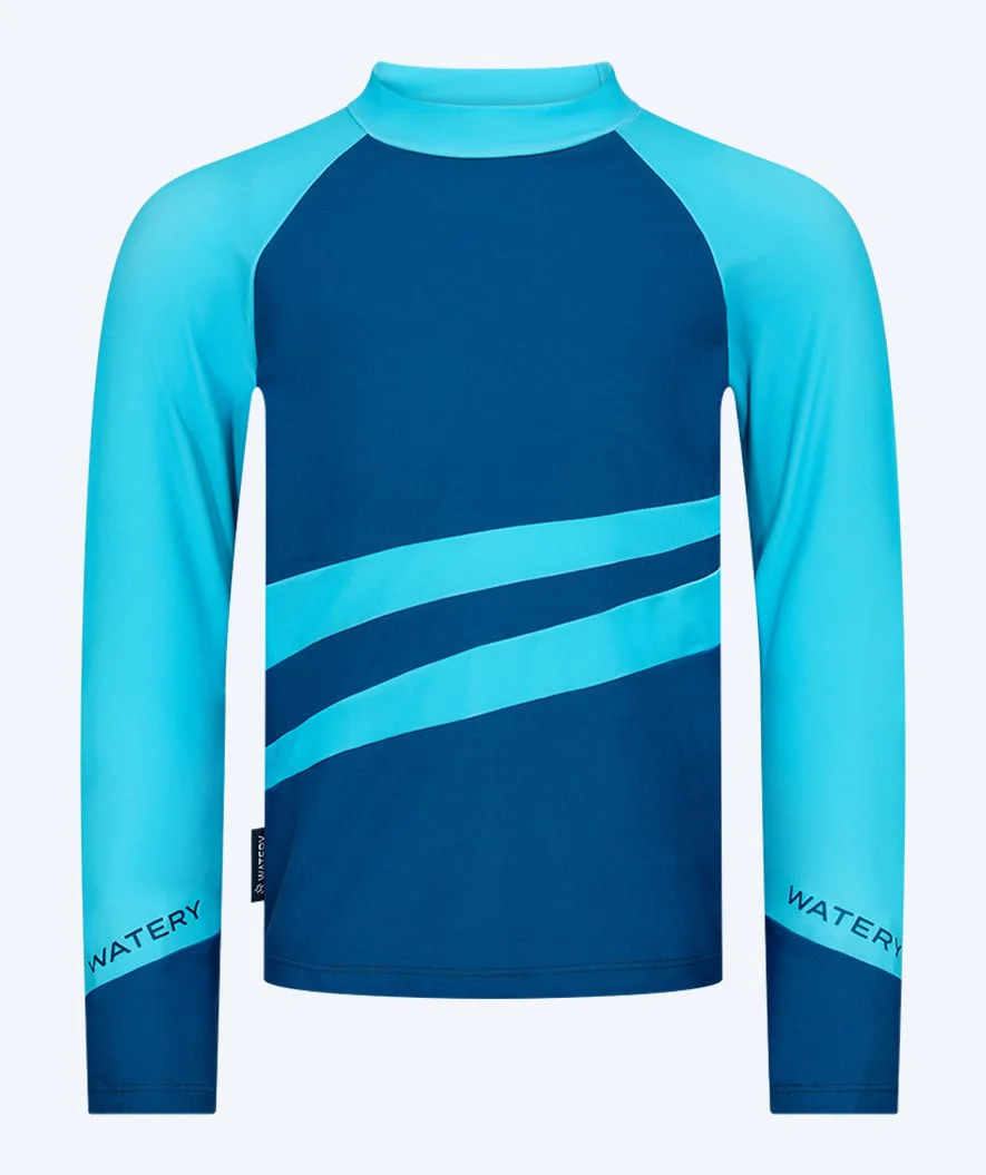 Watery UV Shirt für Kinder - Manami Langarm Rashguard - Atlantic Blue - Image 8