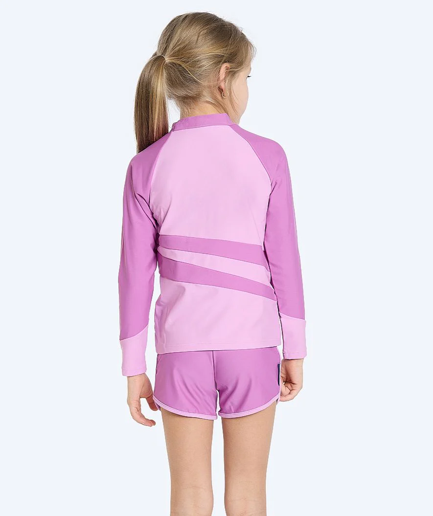 Watery UV Shirt für Kinder - Manami Langarm Rashguard - Atlantic Purple - Image 2