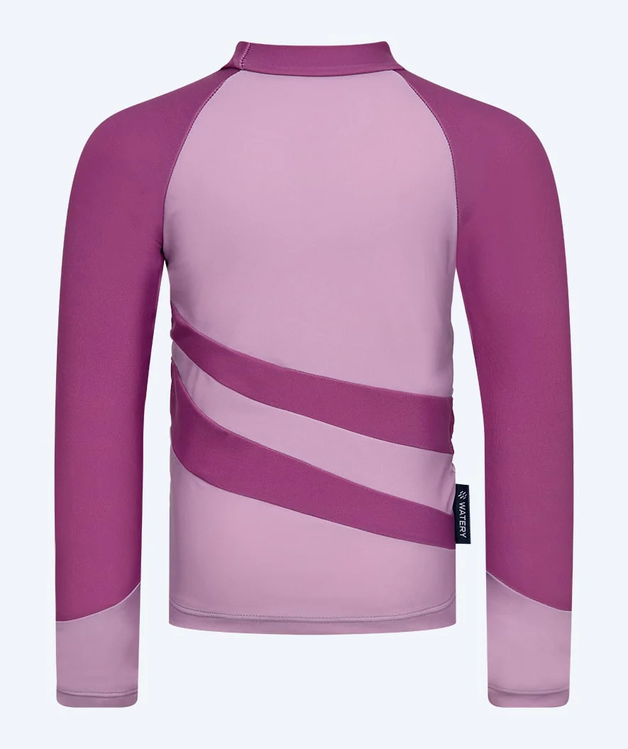 Watery UV Shirt für Kinder - Manami Langarm Rashguard - Atlantic Purple - Image 6