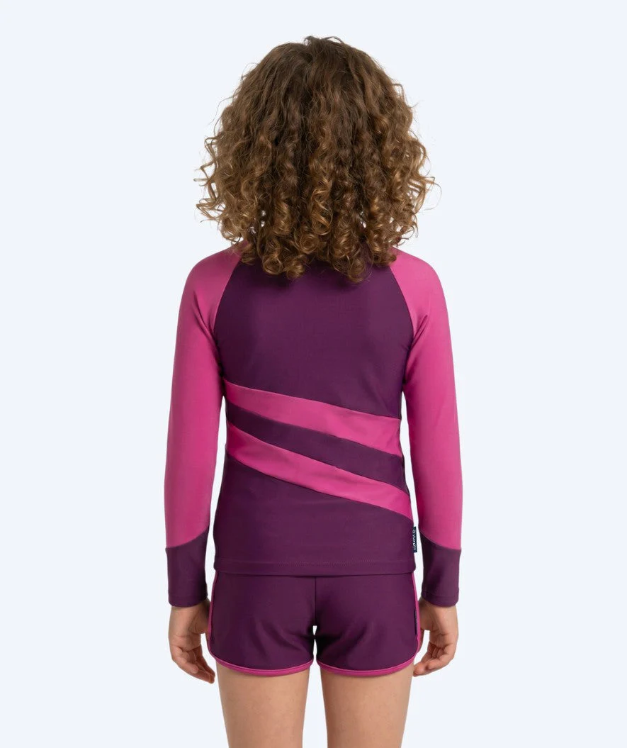 Watery UV Shirt für Kinder - Manami Langarm Rashguard - Lila - Image 2