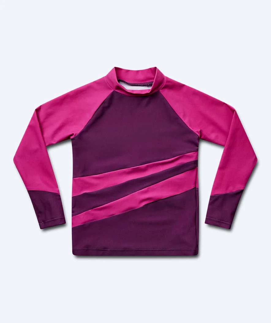 Watery UV Shirt für Kinder - Manami Langarm Rashguard - Lila - Image 9