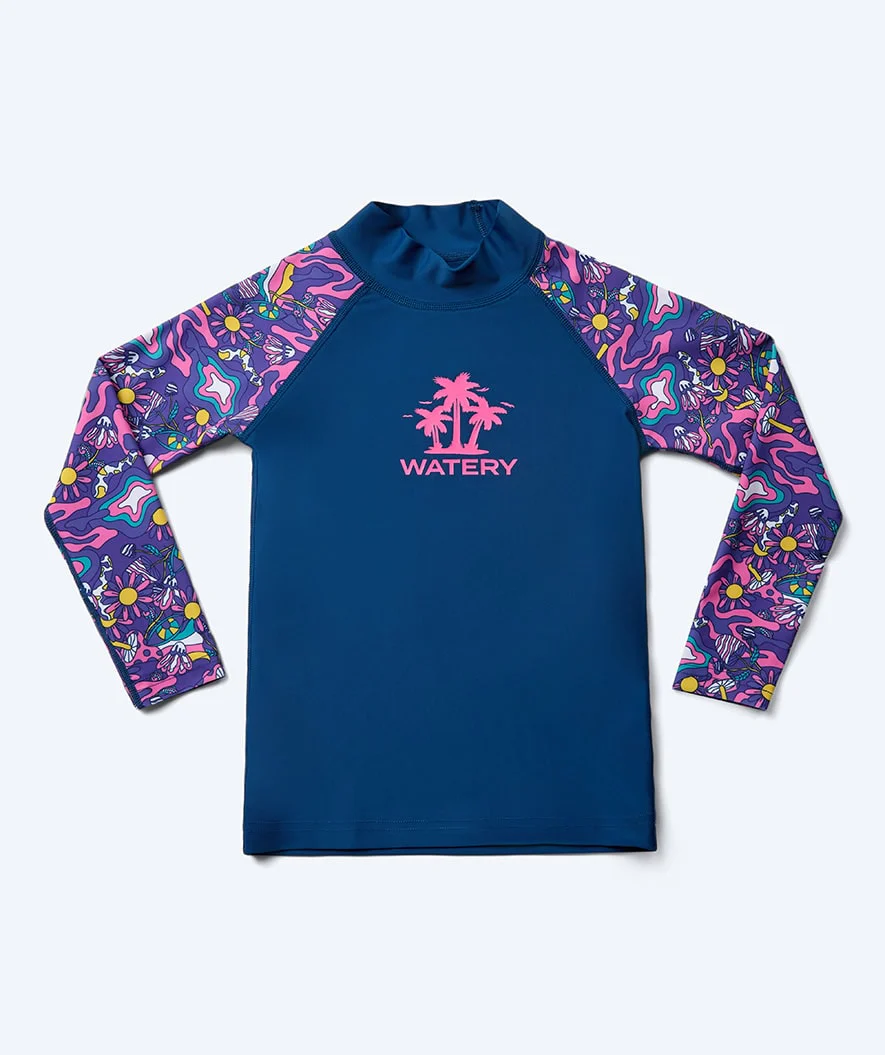 Watery UV Shirt für Kinder - Osiris Langarm Rashguard - Mehrfarbig/Donkerblau - Image 10