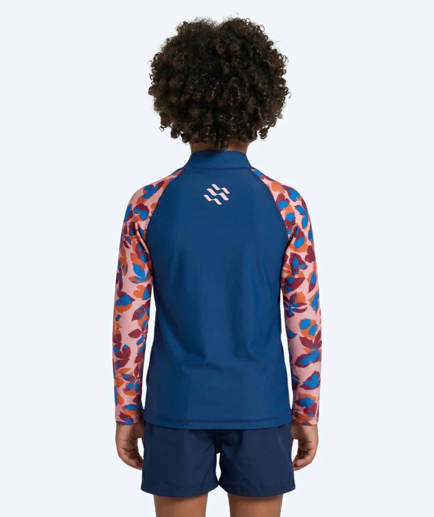 Watery UV Shirt für Kinder - Osiris Langarm Rashguard - Hellrosa/Donkerblau - Image 2