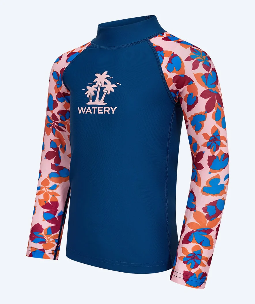 Watery UV Shirt für Kinder - Osiris Langarm Rashguard - Hellrosa/Donkerblau - Image 7