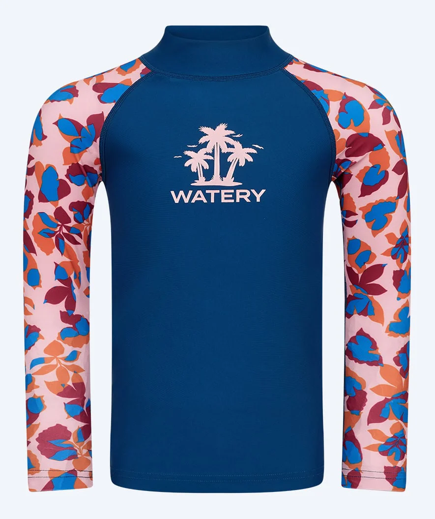 Watery UV Shirt für Kinder - Osiris Langarm Rashguard - Hellrosa/Donkerblau - Image 9