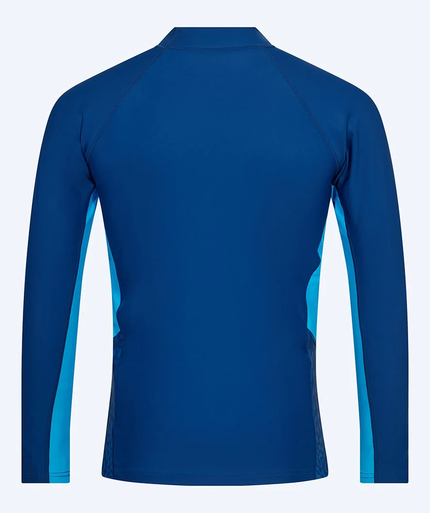 Watery UV Shirt für Herren - Scylla Langarm Rashguard - Donkerblau/Hellblau - Image 2