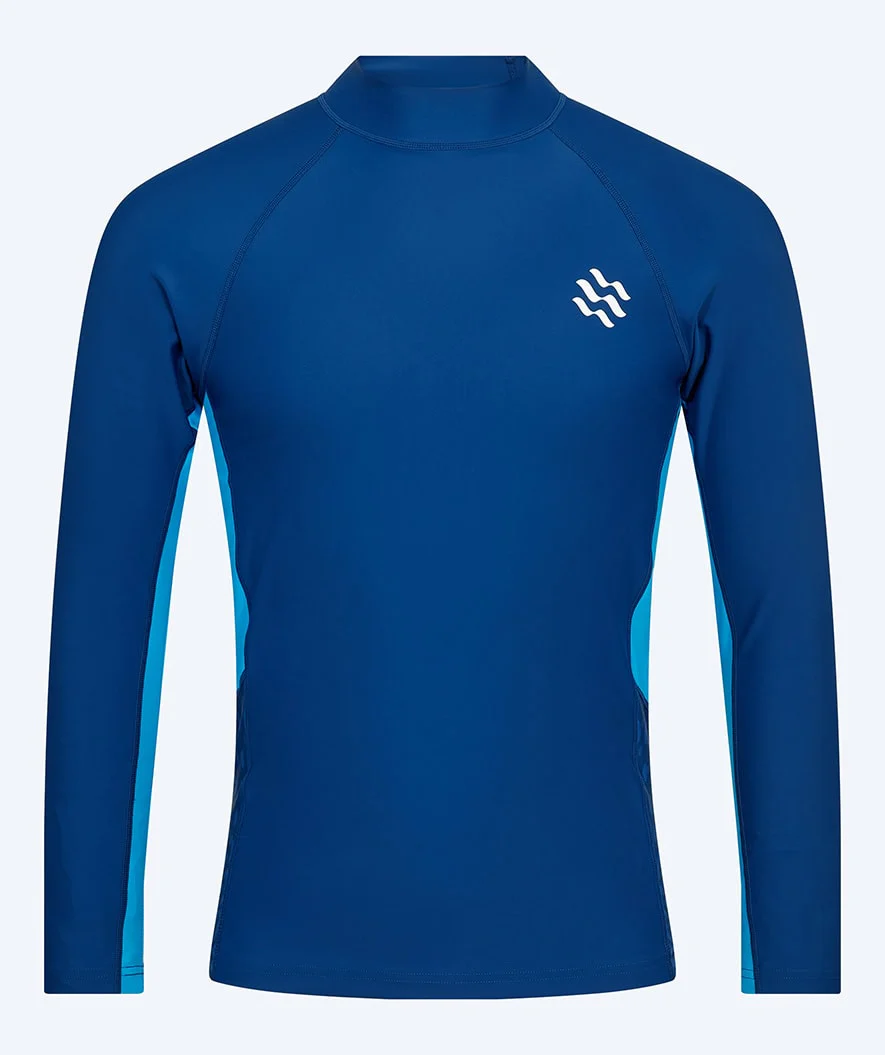 Watery UV Shirt für Herren - Scylla Langarm Rashguard - Donkerblau/Hellblau - Image 3