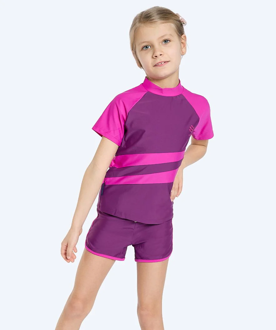 Watery UV Shorts für Kinder - Manami - Lila
