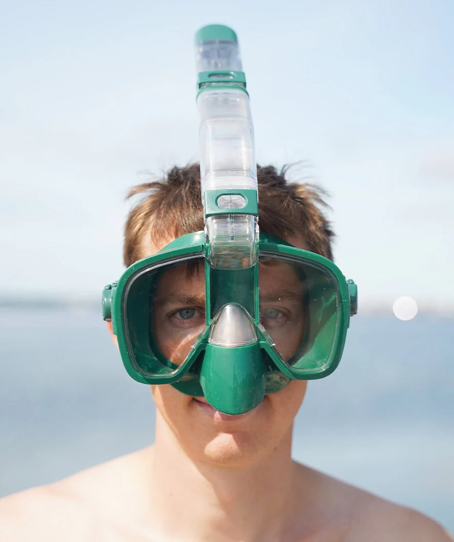 Watery Vollgesichtstauchmaske für Erwachsene - Pearl - Dunkelgrün - Image 4