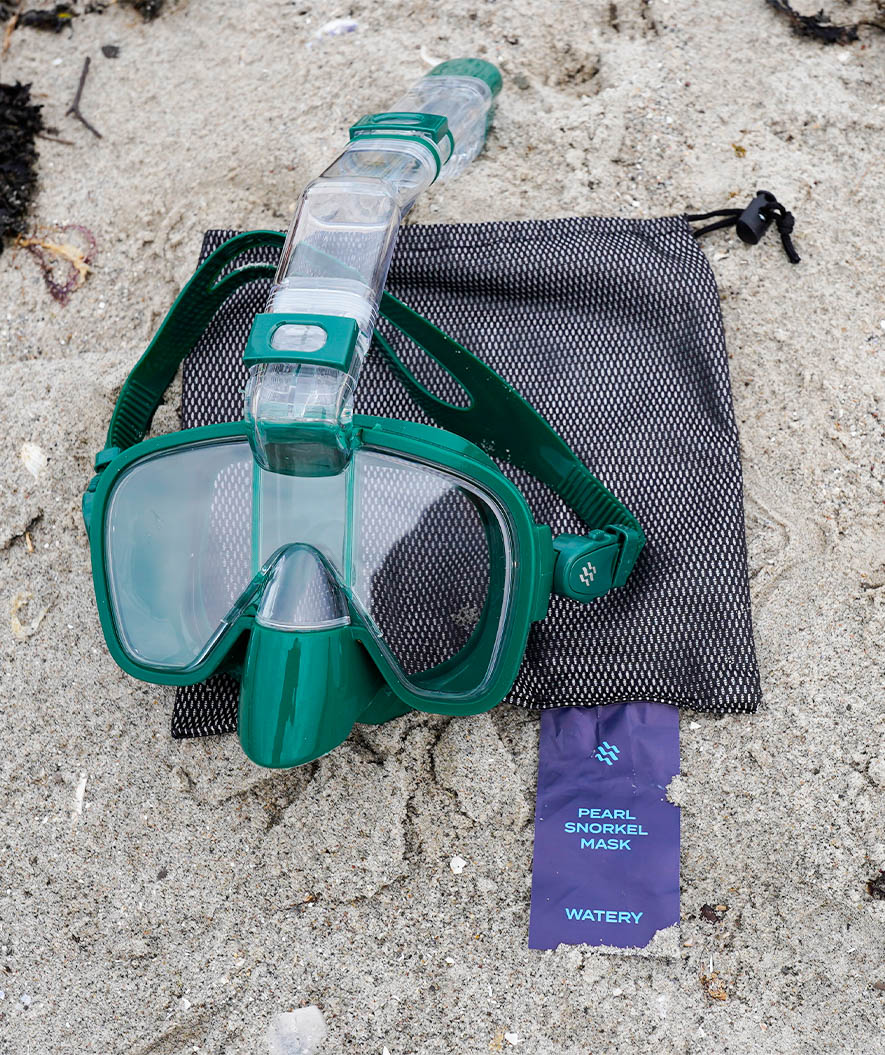 Watery Vollgesichtstauchmaske für Erwachsene - Pearl - Dunkelgrün - Image 8