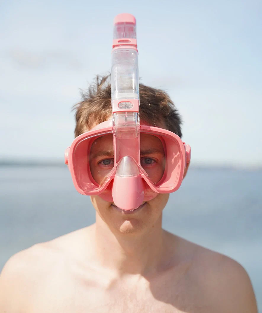 Watery Vollgesichtstauchmaske für Erwachsene - Pearl - Rosa - Image 5