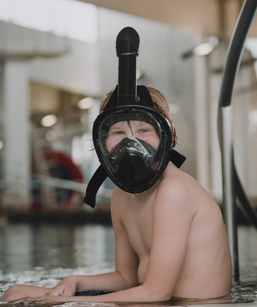 Watery Vollgesichtstauchmaske für Kinder - Oxygen - Schwarz - Image 12