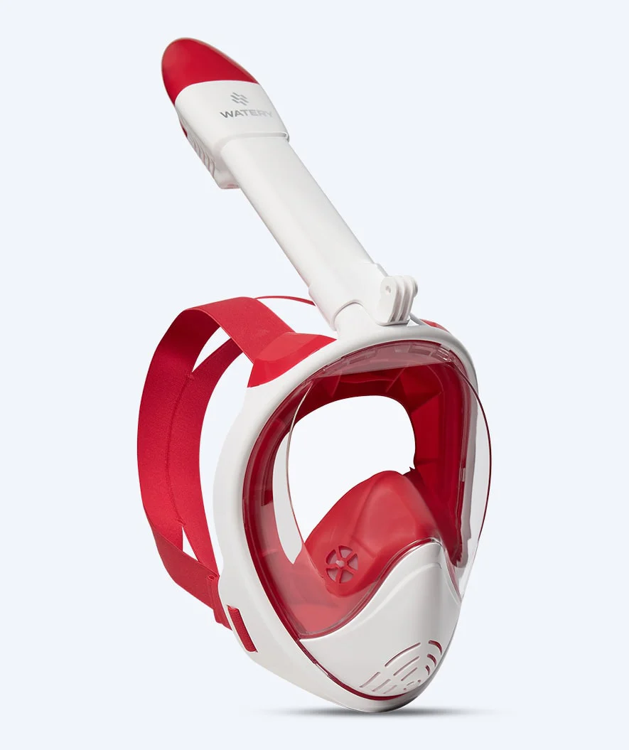 Watery Vollgesichtstauchmaske für Kinder - Oxygen - Weiß/Rot