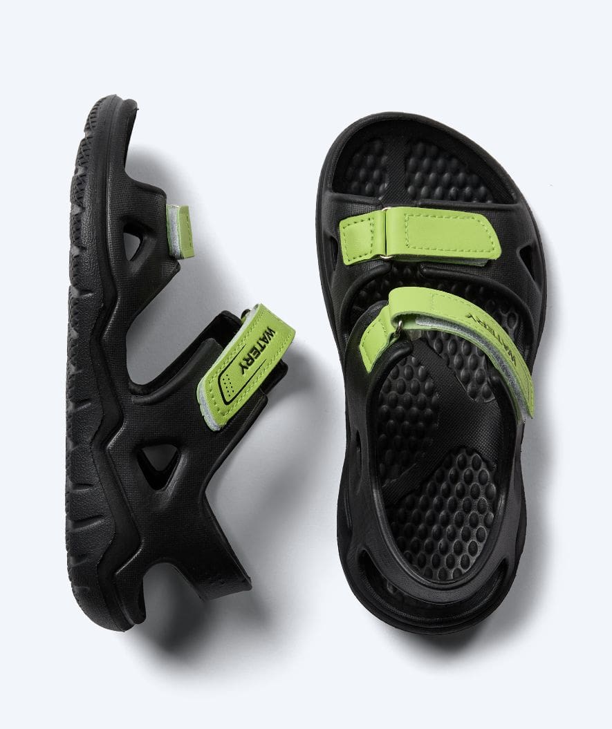 Watery Badeschuhe für Kinder - Ozana - Schwarz/Grün - Image 2