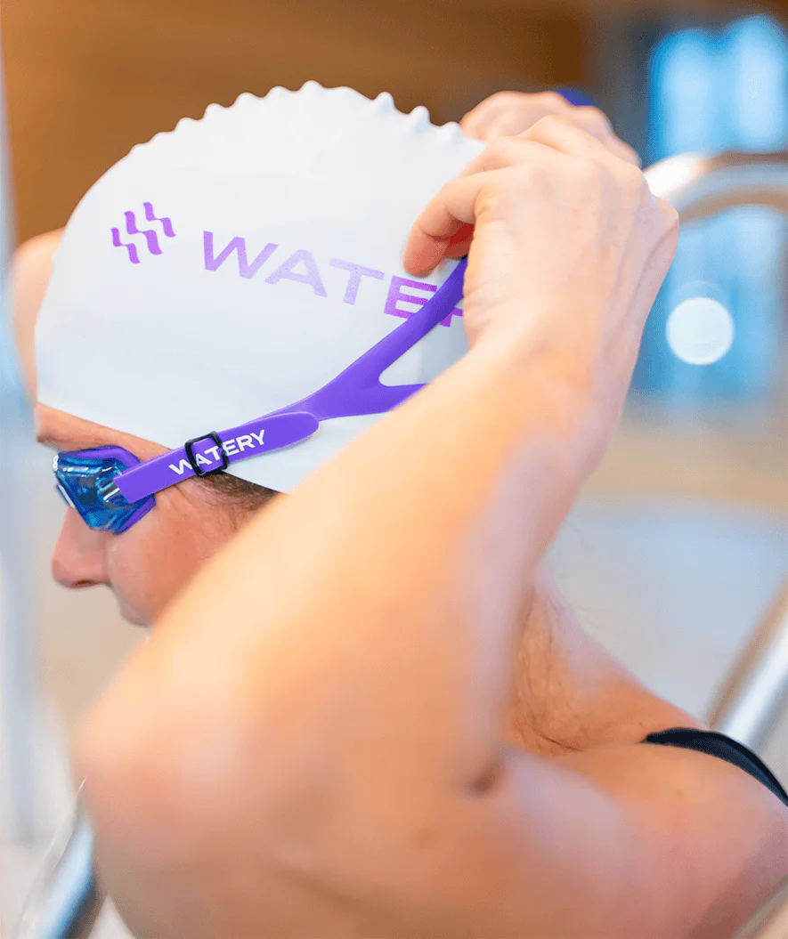 Watery Schwimmbrillen mit Sehstärke für Langsichtige Erwachsene - (+2.0) – (+4.5) - Ridley - Lila - Image 12