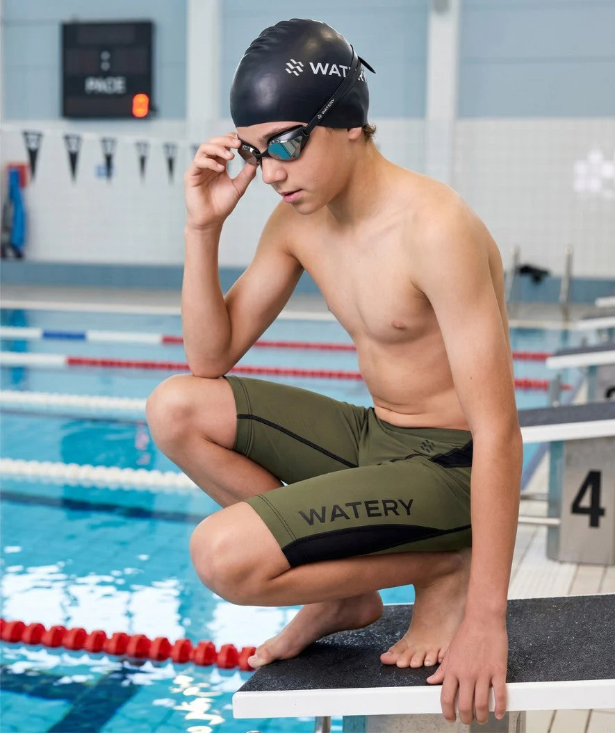 Watery Wettkampf Badehose für Jungen - Rapidskin 2.0 - Grün - Image 4