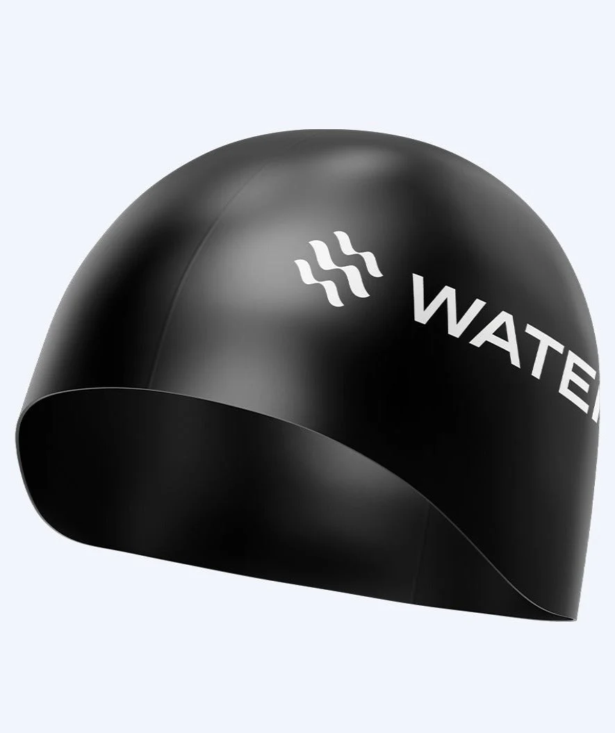 Watery Wettkampf Badekappe - Signature Dome - Schwarz