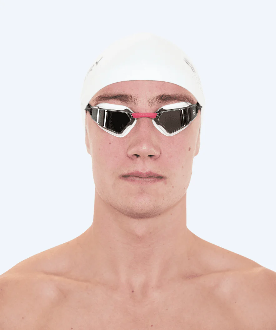 Watery Wettkampf Schwimbrille - Brooks Mirror - Weiß/Silber - Image 6