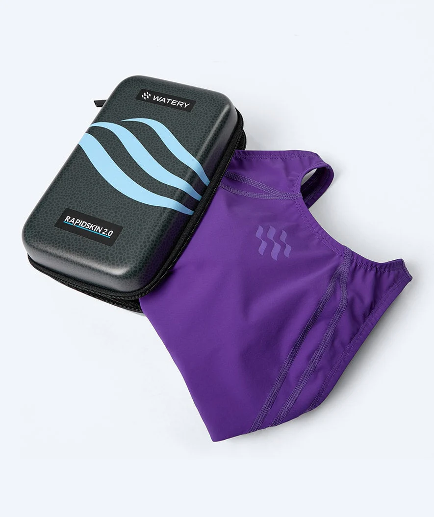 Watery Wettkampf Badeanzug für Mädchen - Rapidskin 2.0 - Lila - Image 12
