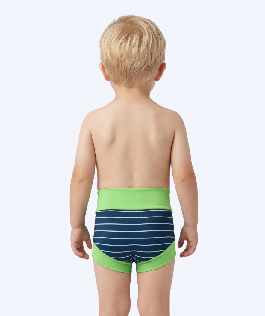 Watery Schwimmwindelhosen für Kinder - Neoprene Swim Nappy - Green Stripes - Image 2