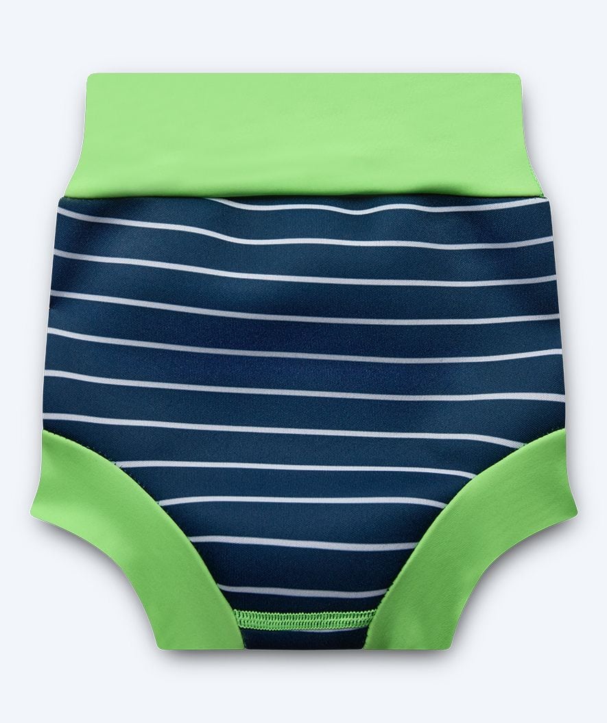 Watery Schwimmwindelhosen für Kinder - Neoprene Swim Nappy - Green Stripes - Image 7