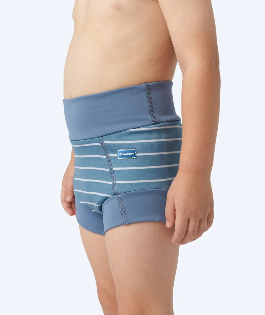 Watery Schwimmwindelhosen für Kinder - Neoprene Swim Nappy - Nordic Blue Stripes - Image 3