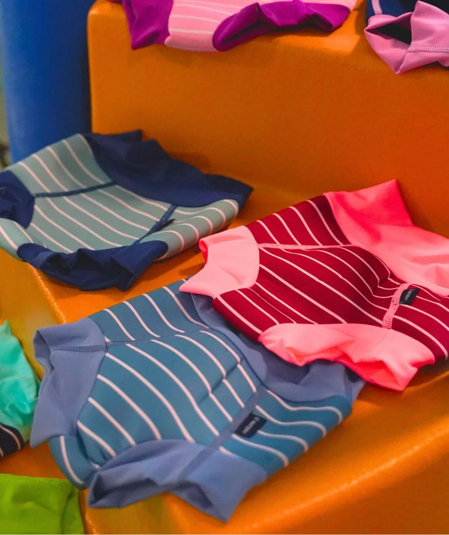 Watery Schwimmwindelhosen für Kinder - Neoprene Swim Nappy - Nordic Blue Stripes - Image 8