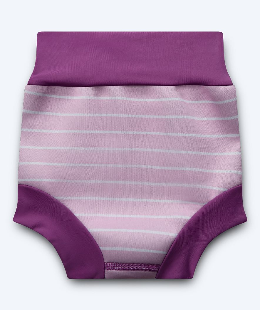 Watery Schwimmwindelhosen für Kinder - Neoprene Swim Nappy - Purple Stripes - Image 2