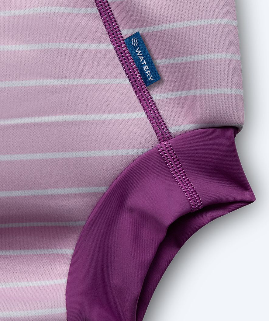 Watery Schwimmwindelhosen für Kinder - Neoprene Swim Nappy - Purple Stripes - Image 5